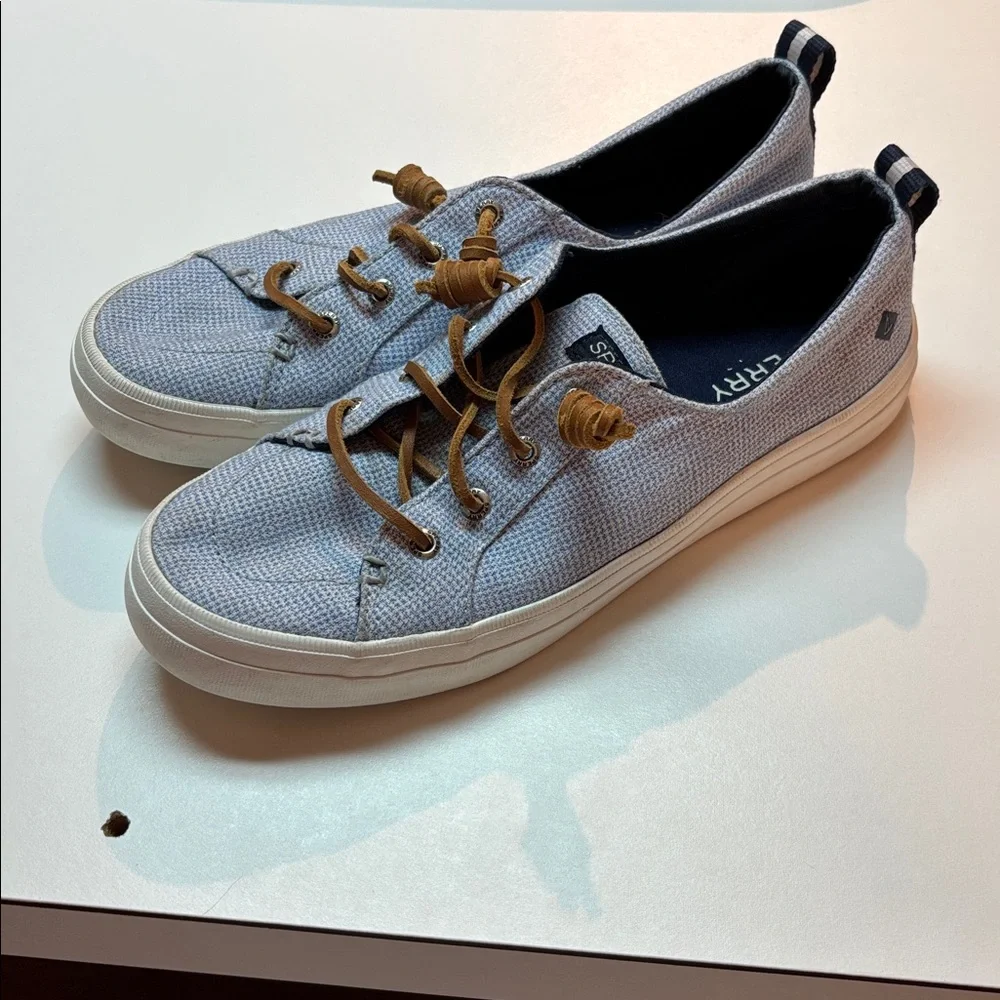 Sperry Sneakers - Crest Vibe Micro Gingham - Blue - Picture 2 of 4